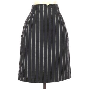 Escada High Waist Cotton Pinstripe Skirt- Sz. 36/0